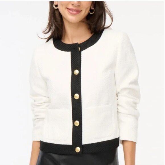 J.Crew Factory Tweed lady jacket - Picture 2 of 2